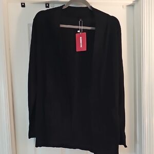 Black Open-Front Women’s Cardigan - Unbranded